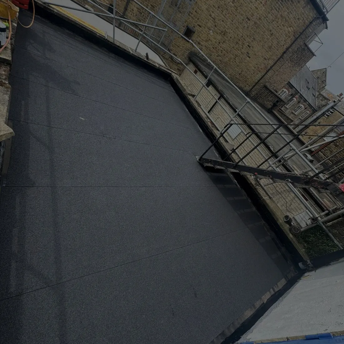 Torch on felt flat roof