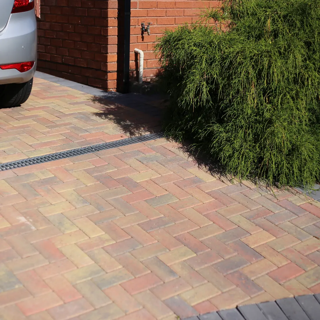 Block paved driveway
