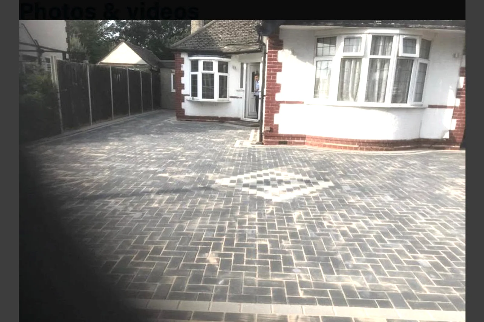 Block paving with a diamond feature
